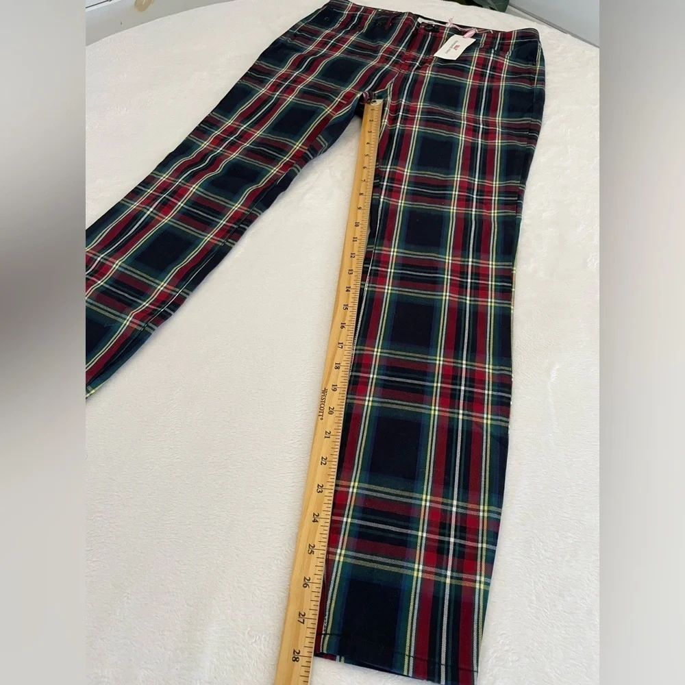 Vineyard Vines Sm Sz 6 Tartan Plaid High Rise Jolly Stretch Slim Cotton NWT - Picture 17 of 17